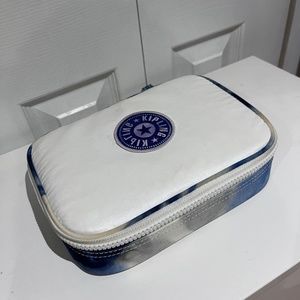 KIPLING White, Gray, Blue ,MarblE sturdy case.